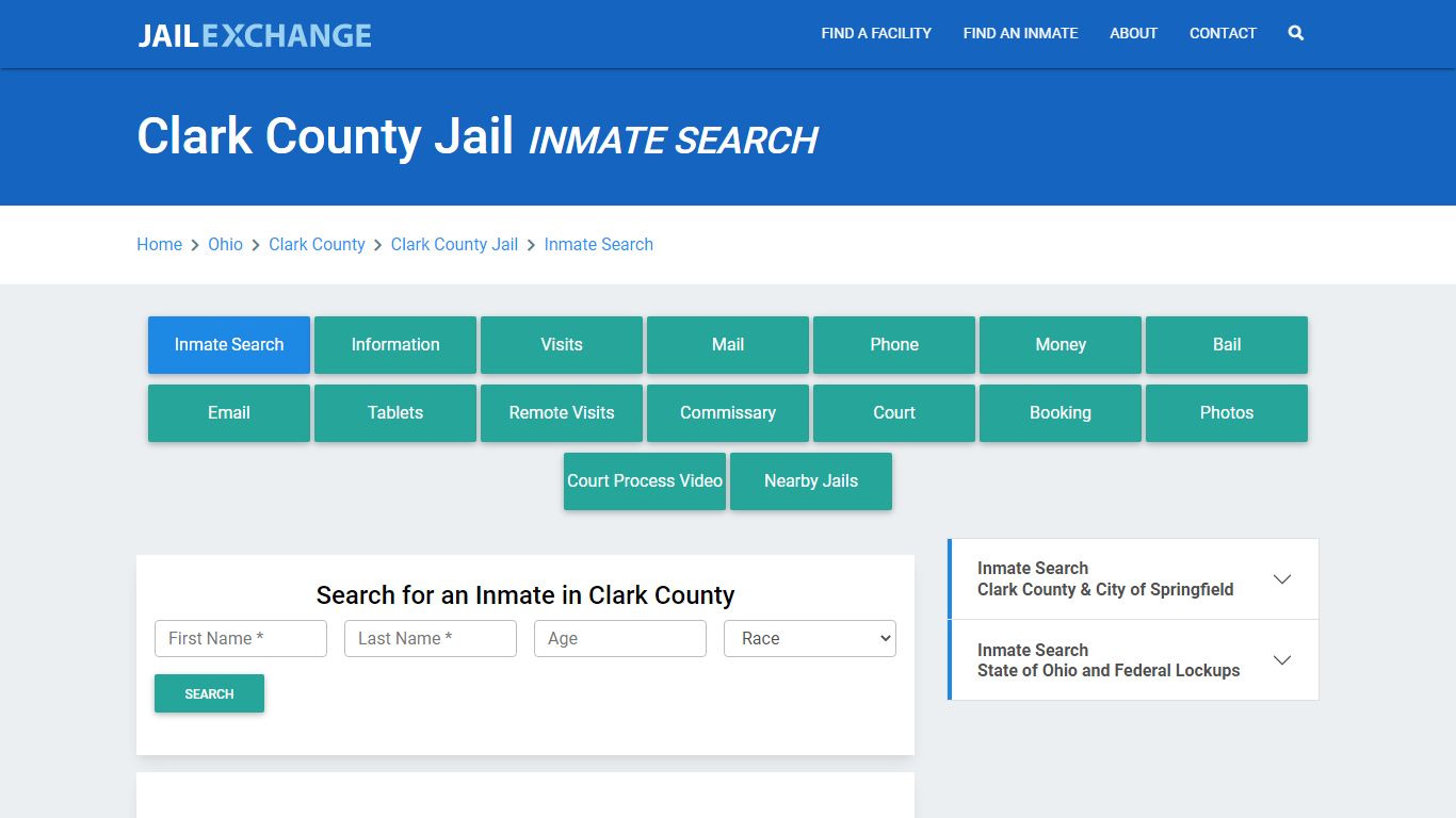 Clark County Jail, OH Inmate Search: Roster & Mugshots